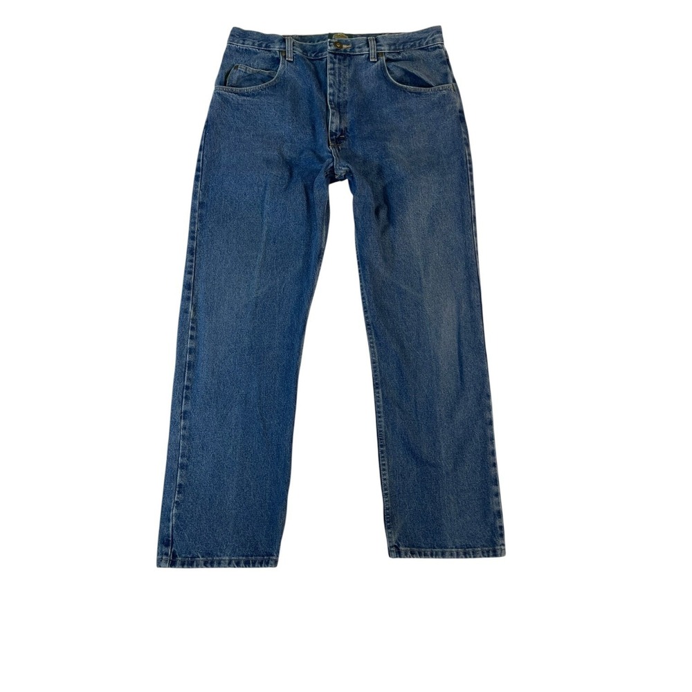 Cabela's Outdoor Gear Jeans Mens 36X32 Blue Denim Cotton Mid Rise Straight Leg
